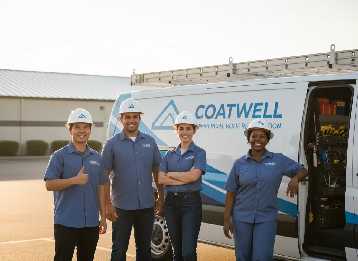 Commercial roof coating company in Schwertner, TX
